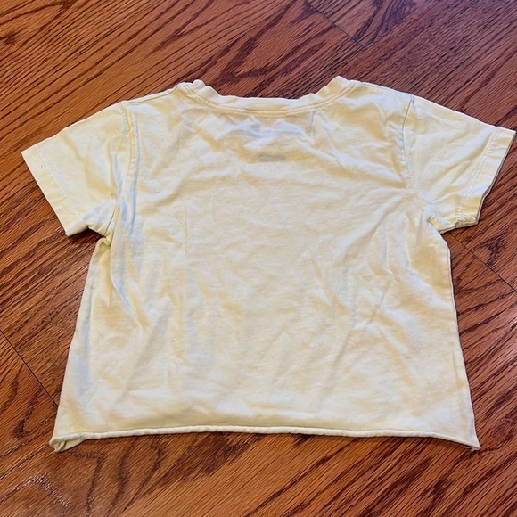 Prince Peter Collection Junior Girl’s Yellow Cropped Tee Size S - Picture 3 of 4